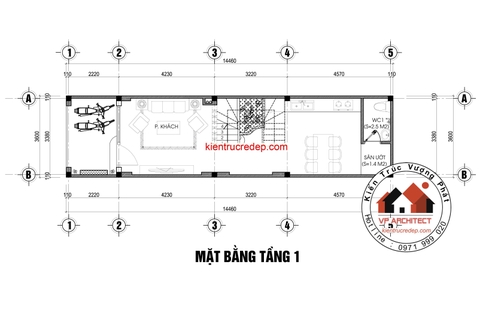 Mẫu Nhà Ống Mặt Tiền 3,6m x 14,5m - Anh Ninh - Lạng Sơn