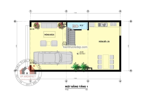 Mẫu nhà Ống - độc đáo - mặt tiền 6,5m