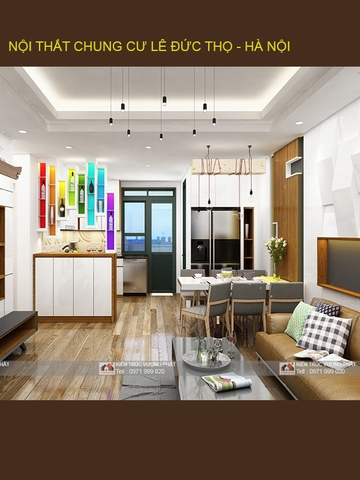 Mẫu thiết kế nội thất chung cư - Đường Lê Đức Thọ - Chị Hường