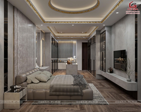 THIẾT KẾ THI CÔNG PHÒNG NGỦ 45M2 - ĐẲNG CẤP VÀ CÁ TÍNH TẠI THUẬN THÀNH - BẮC NINH