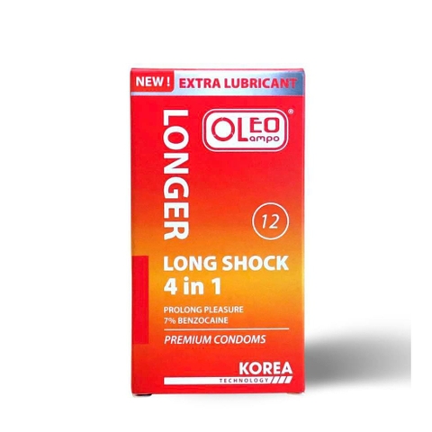 Bao cao su gân gai Oleo Long Shock 4in1