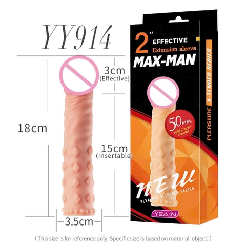 Bao cao su đôn dên Maxman YY914 siêu bi