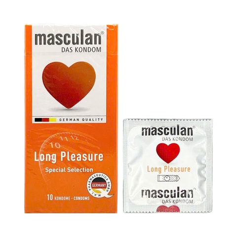 Bao cao su siêu mõng chống xuất tinh sớm Masculan Long Pleasure