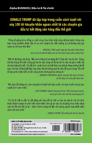 Trump - 100 Lời Khuyên Đầu Tư Bất Động Sản Khôn Ngoan Nhất