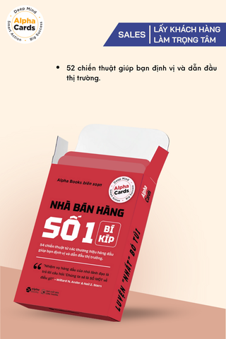 Flashcard Nhà Bán Hàng Số 1 – 52 chiến thuật đỉnh cao từ các thương hiệu lớn giúp bạn định vị và dẫn đầu thị trường