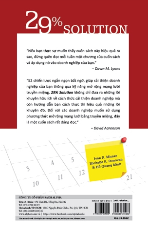Solution 29% - 52 Tuần Mở Rộng Mạng Lưới Kinh Doanh Thành Công