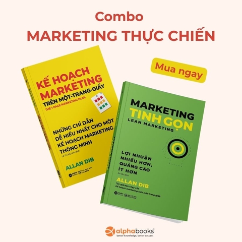 Combo Marketing thực chiến: Marketing tinh gọn + Marketing trên một trang giấy
