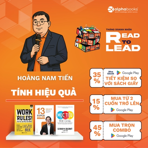 Combo 3 cuốn tính Hiệu quả - Linh hoạt vận hành, tối ưu hiệu quả cho doanh nghiệp (anh) Hoàng Nam Tiến gợi ý