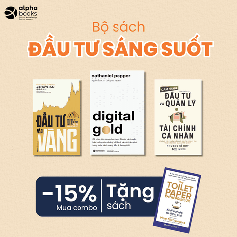 Combo đầu tư sáng suốt: Đầu Tư Vào Vàng + Digital Gold + Cẩm Nang Đầu tư Và Quản Lý Tài Chính Cá Nhân TẶNG Khởi Nghiệp Từ Khốn Khó