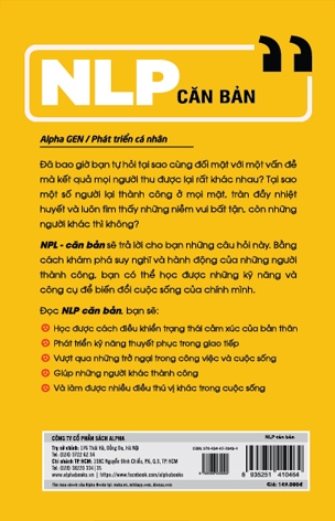 NLP Căn Bản - Những Kỹ Thuật Tâm Lý Để Hiểu Và Gây Ảnh Hưởng Đến Người Khác