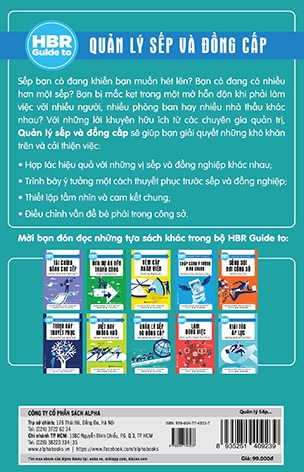 HBR Guide To – Quản Lý Sếp Và Đồng Cấp