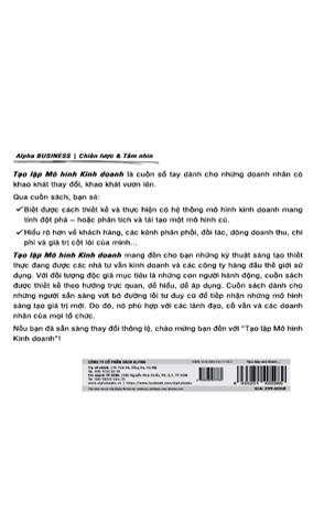 Business Model Generation - Tạo Lập Mô Hình Kinh Doanh