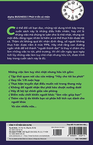 Thay Đổi 1% Cách Làm Việc - 99% Đạt Được Thành Công