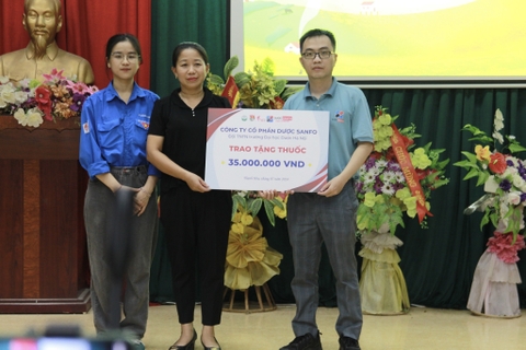 Dược Sanfo hân hạnh đồng hành cùng ĐH Dược Hà Nội - Đội TNTN trong hoạt động cộng đồng, khám bệnh, phát thuốc tại Huyện Quan Hóa, Tỉnh Thanh Hóa
