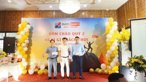 Dược Sanfo tổ chức thành công Lễ Tổng kết quý I năm 2024: Đón chào quý II, ngại gì thách thức