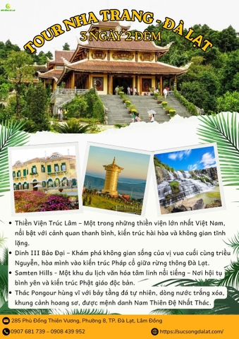 Tour Nha Trang-Đà Lạt 3N-2Đ
