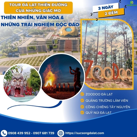 TOUR ĐÀ LẠT 3 NGÀY 2 ĐÊM