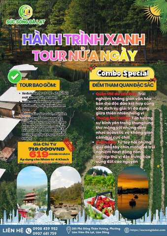 TOUR HÀNH TRÌNH XANH I TOUR NỬA NGÀY