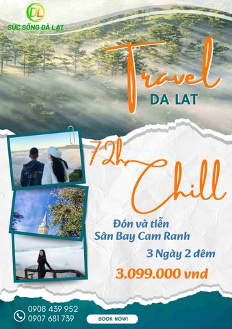 ĐÀ LẠT 72h CHILL - ĐÓN SÂN BAY CAM RANH | 3 NGÀY 2 ĐÊM