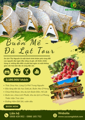 TOUR 2 BUÔN MÊ THUỘT  - ĐÀ LẠT | 5 NGÀY 4 ĐÊM