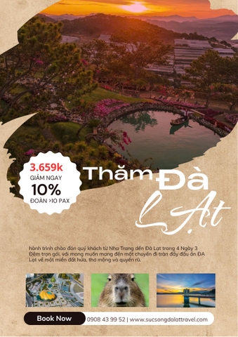 TOUR ĐÀ LẠT - KHÁM PHÁ ĐIỂM MỚI