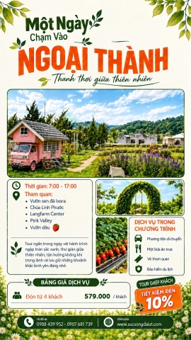 Tour 1 Ngày Chạm Vào Ngoại Thành