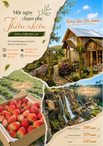 TOUR NGOẠI THÀNH 3:  Ixora  + thác ponguor