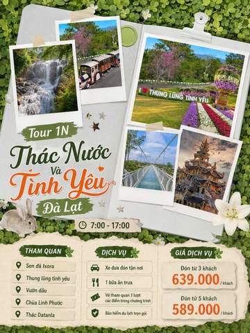 Đà Lạt THÁC NƯỚC VÀ TÌNH YÊU