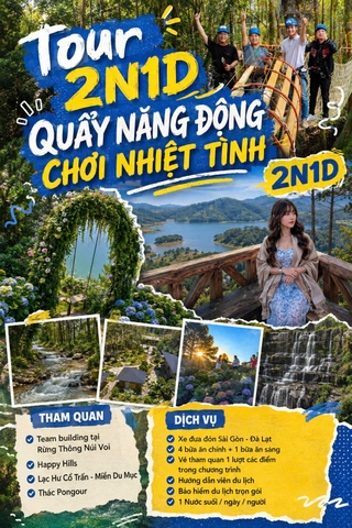 Tour 2N1D Quẩy Năng Động Chơi Nhiệt Tình