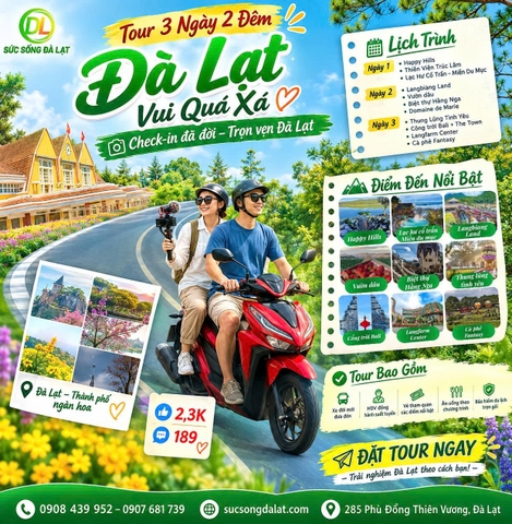 Tour 3 Ngày 2 Đêm Vui Quá Xá