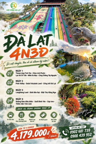 Tour 4N3D Đi Đà Lạt