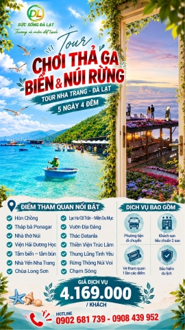 Tour 5N4D Chơi Thả Ga Biển Và Núi Rừng