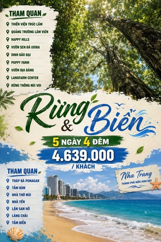 Tour 5N4D Rừng Và Biển