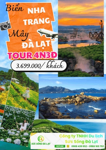 BIỂN NHA TRANG – MÂY ĐÀ LẠT | 4 ngày 3 đêm