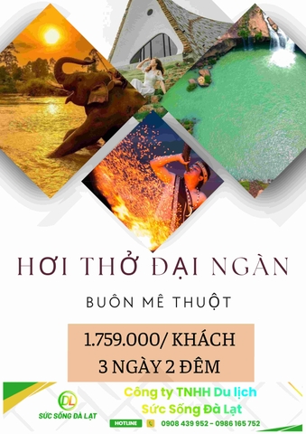 BUÔN MÊ THUỘT – HƠI THỞ ĐẠI NGÀN  | 3 NGÀY 2 ĐÊM