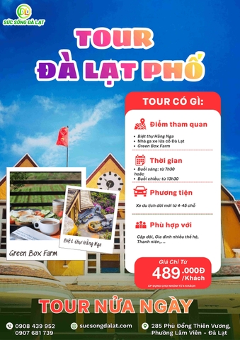 TOUR ĐÀ LẠT PHỐ I TOUR NỬA NGÀY