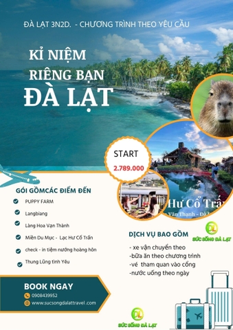 Tour 3N2Đ - thiết kế theo yêu cầu của khách