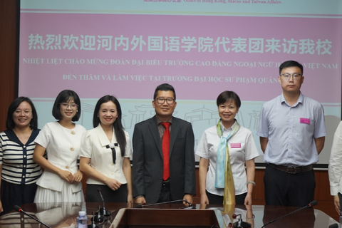  LỄ KÝ KẾT HỢP TÁC GIỮA TRƯỜNG CAO ĐẲNG NGOẠI NGỮ HÀ NỘI VÀ TRƯỜNG ĐẠI HỌC SƯ PHẠM QUẢNG TÂY