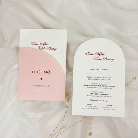 PB rút 557 - Thiệp dập nổi tối giản