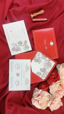 Thiệp theo ý tưởng - Hoa Bia