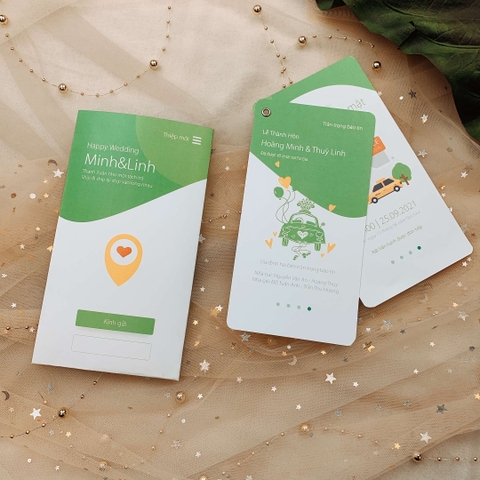 Thiệp theo ý tưởng - Chuyện tình từ app đặt xe