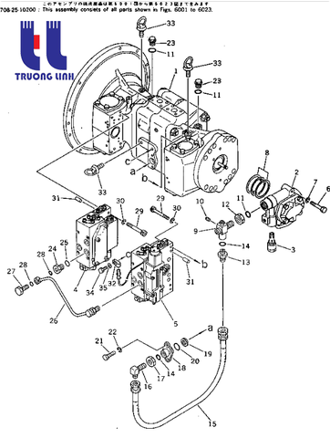 Sơ Đồ Bơm Thủy Lực Máy Xúc Komatsu