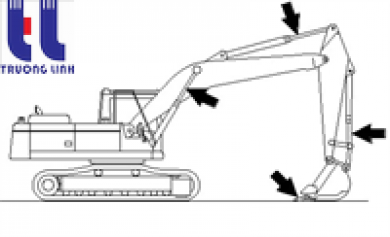 Những vấn đề cần kiểm tra khi lái máy xúc.