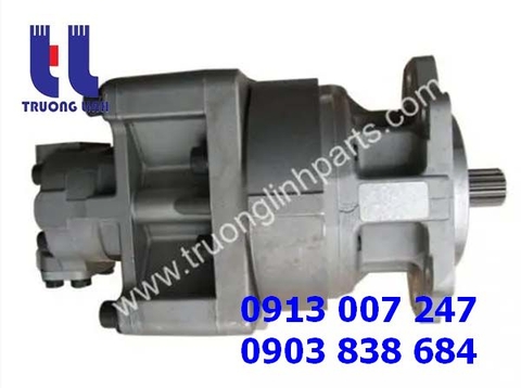 Bơm Thủy Lực Bánh Răng – Bơm Nâng Hạ 705-52-40160 Máy Ủi Komatsu D155A-3 D155A-5 - Bơm Hai Tầng