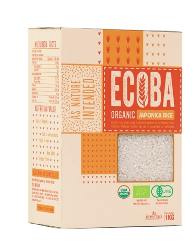 Gạo Japonica Hữu Cơ ECOBA