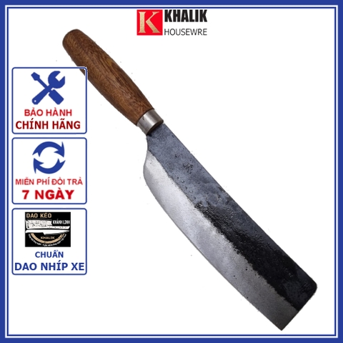 Dao thái thịt siêu sắc BTAD01 chuyên dùng cho nhà bếp rèn thủ công bằng nhíp ô tô - Bộ dao Đa Sỹ chuẩn thương hiệu KHÁNH LINH - KHALIK