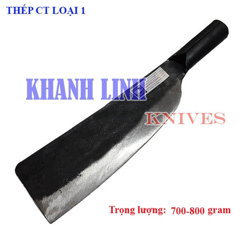 Dao phay chặt nhà bếp (700-800gram) Khánh Linh - Đa Sỹ làm bằng thép loại 1