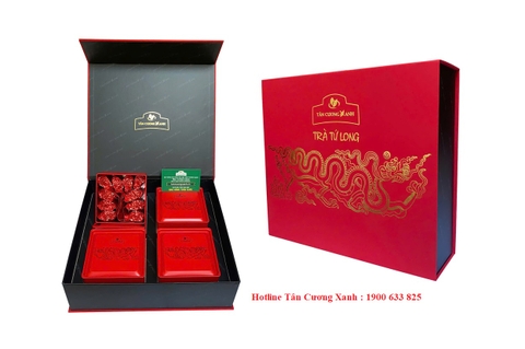 Hộp Trà Thái Nguyên Tân Cương Xanh – Hương Vị Đậm Đà, Quà Tặng Sang Trọng Dịp Tết