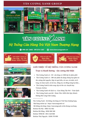 Tân Cương Xanh Thương Hiệu Trà Thái Nguyên Ngon Uy Tín Chất Lượng