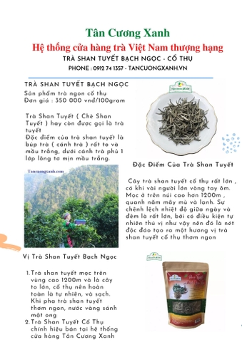 Trà Shan tuyết – Nâng tầm giá trị trà Việt